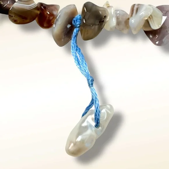 Free People Ariana Ost Paris Single Layer Necklace NWT Bohemian Beach Artisanal - Picture 6 of 16